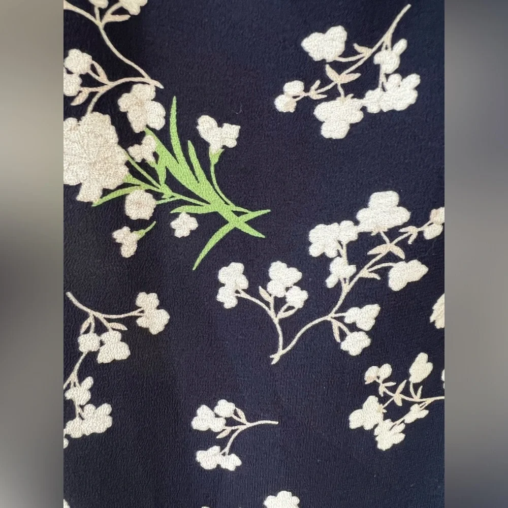 RACHEL Rachel Roy Faux Floral Wrap Dress in Navy Size 14 - Picture 5 of 7